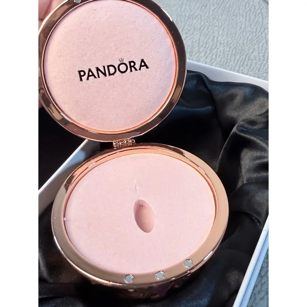 Pandora 2020 Christmas Gift Ornament Charm Holder Rose Gold Bauble